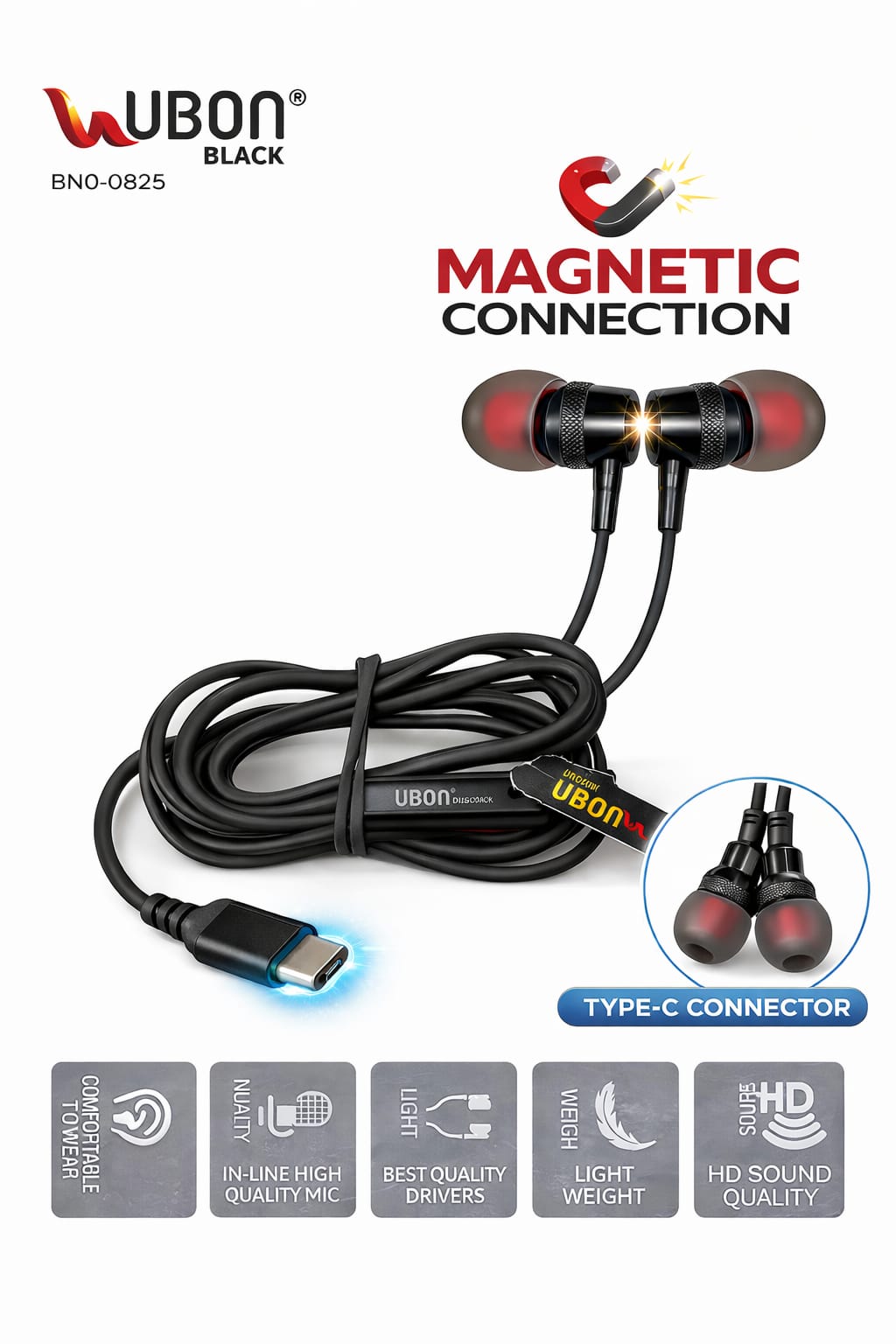 Ubon UB-8005 Headphone  .