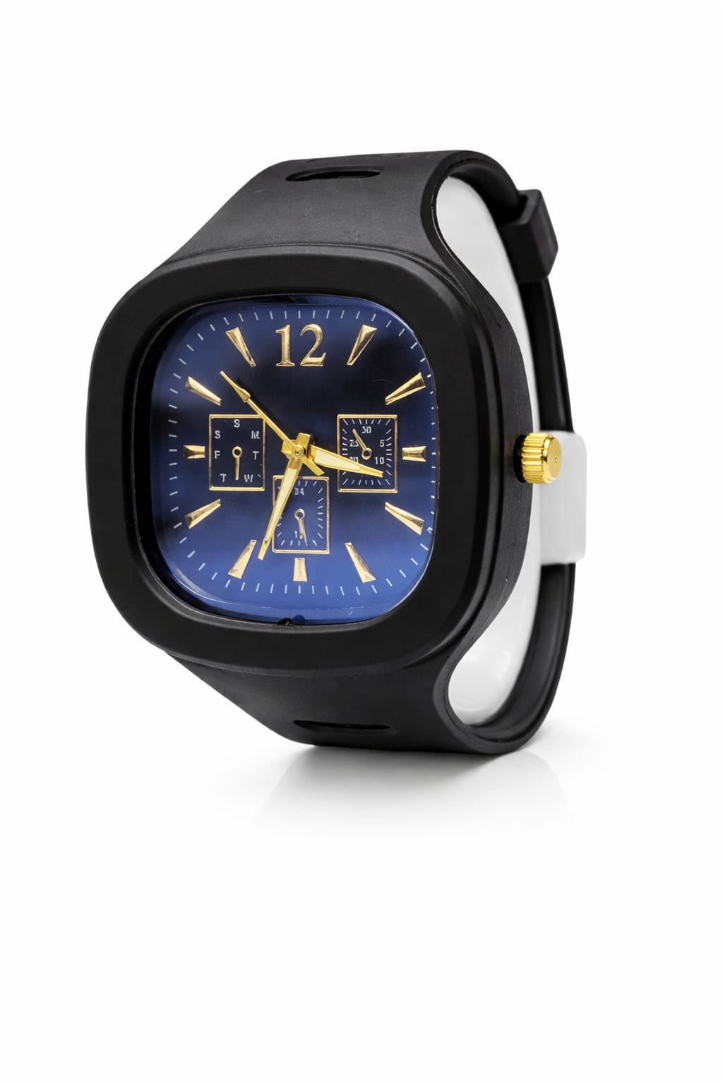 Stylish Square Dial Analog Watch – Premium Silicone Strap