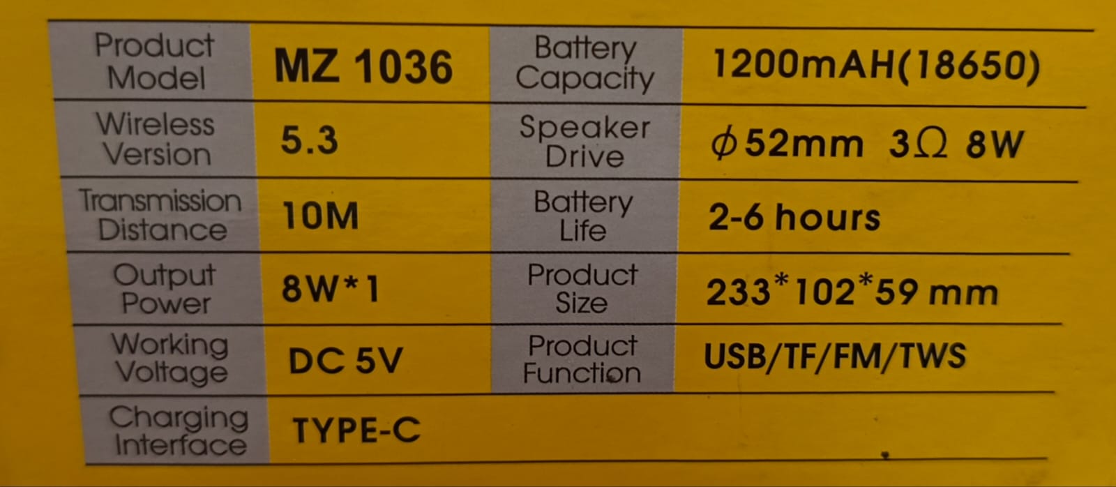 (MZ )car bluetooth speaker