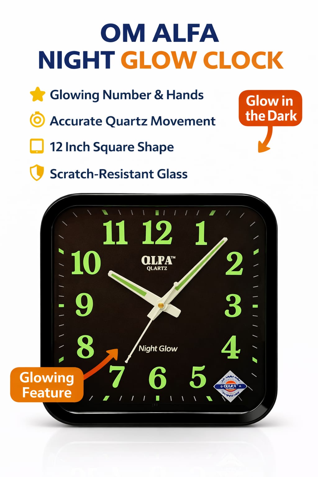 (Alfa) Quartz wall clock