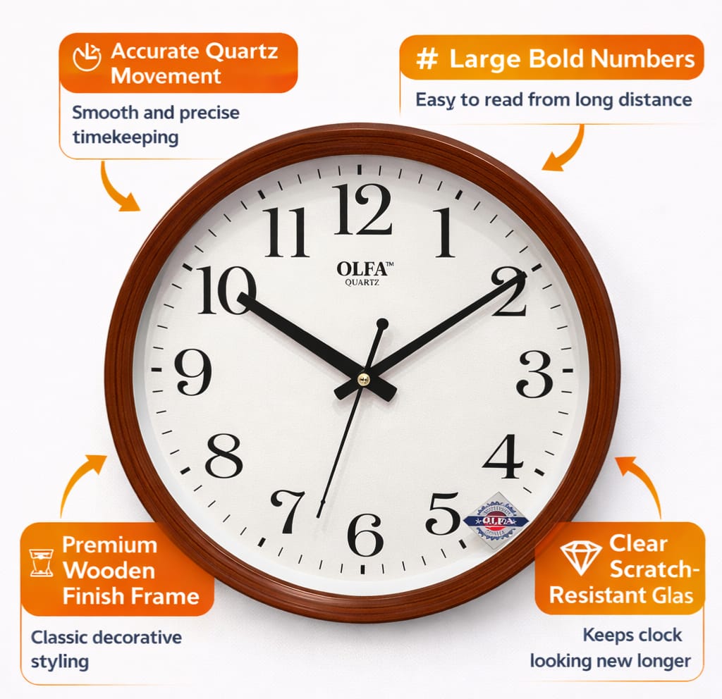 (OLFA) Quartz  Wall clock