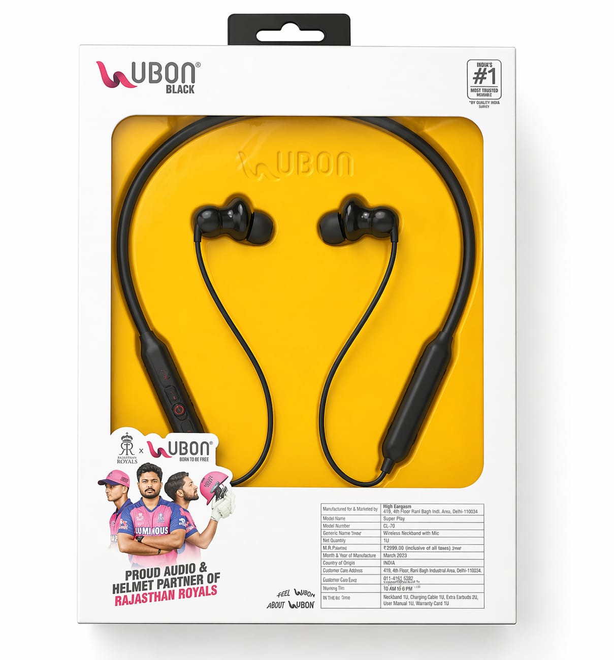 UBON CL-70 ENC Wireless Neckband