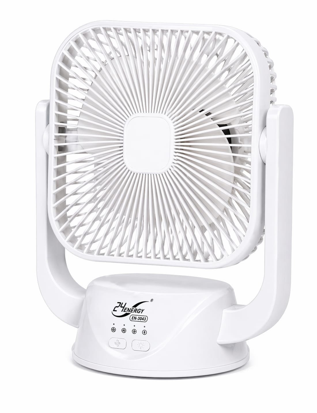 24 Energy 8-Inch Desktop Fan (Model EN-3043) – USB Rechargeable Portable Fan