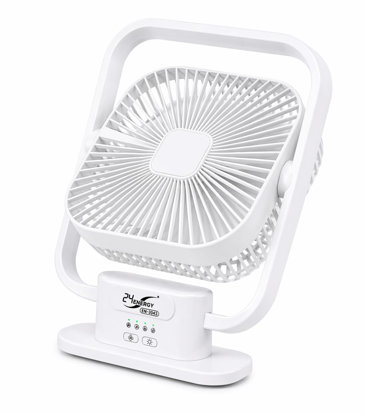 24 Energy 8-Inch Desktop Fan (Model EN-3043) – USB Rechargeable Portable Fan