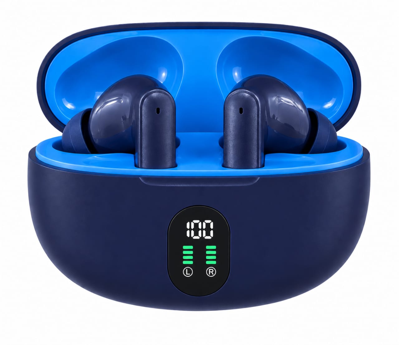 Wireless Earbuds with LED Display – Advanced Sound & Battery Monitoring