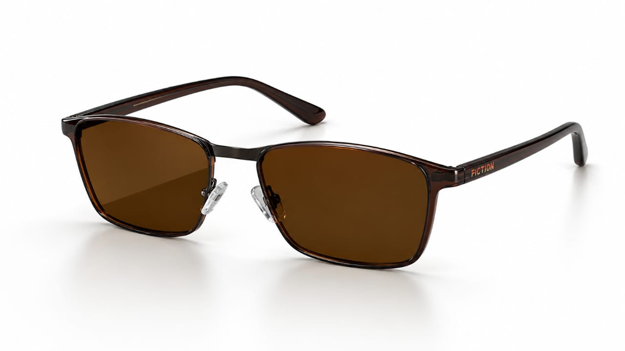 Brown tinted (polarized sunglass)