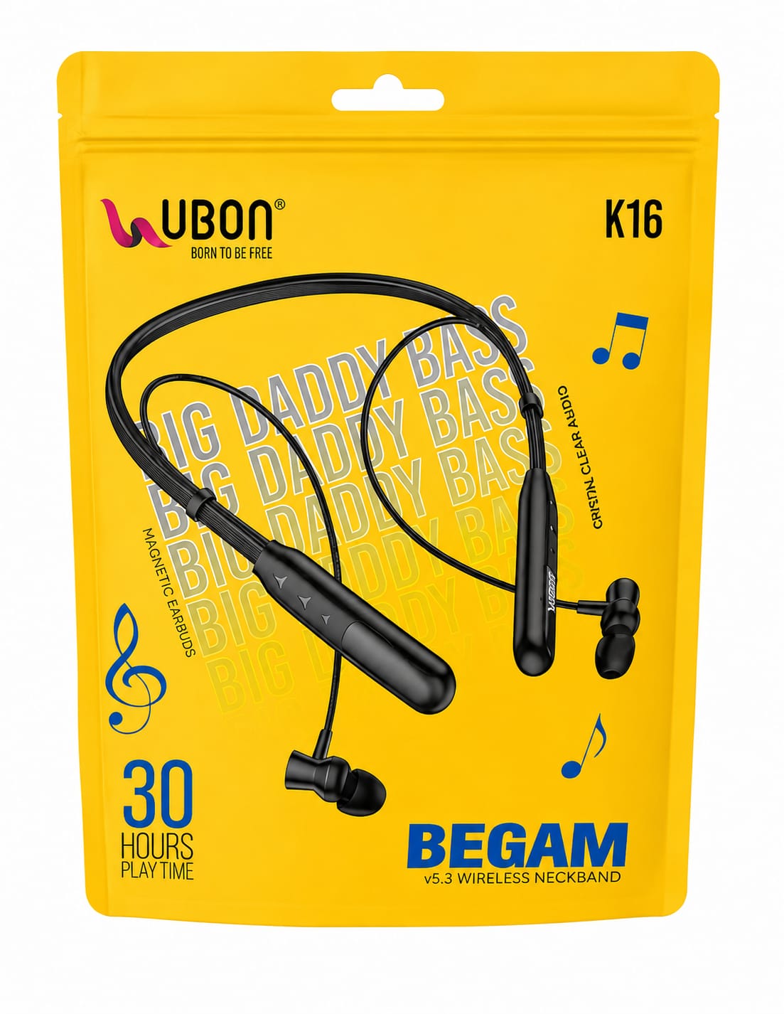 🎧 UBON K16 BEGAM Wireless NECKBAND