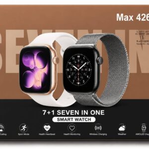Max 426 AMOLED Smart Watch – 7+1 Seven In One headphone (FREE)