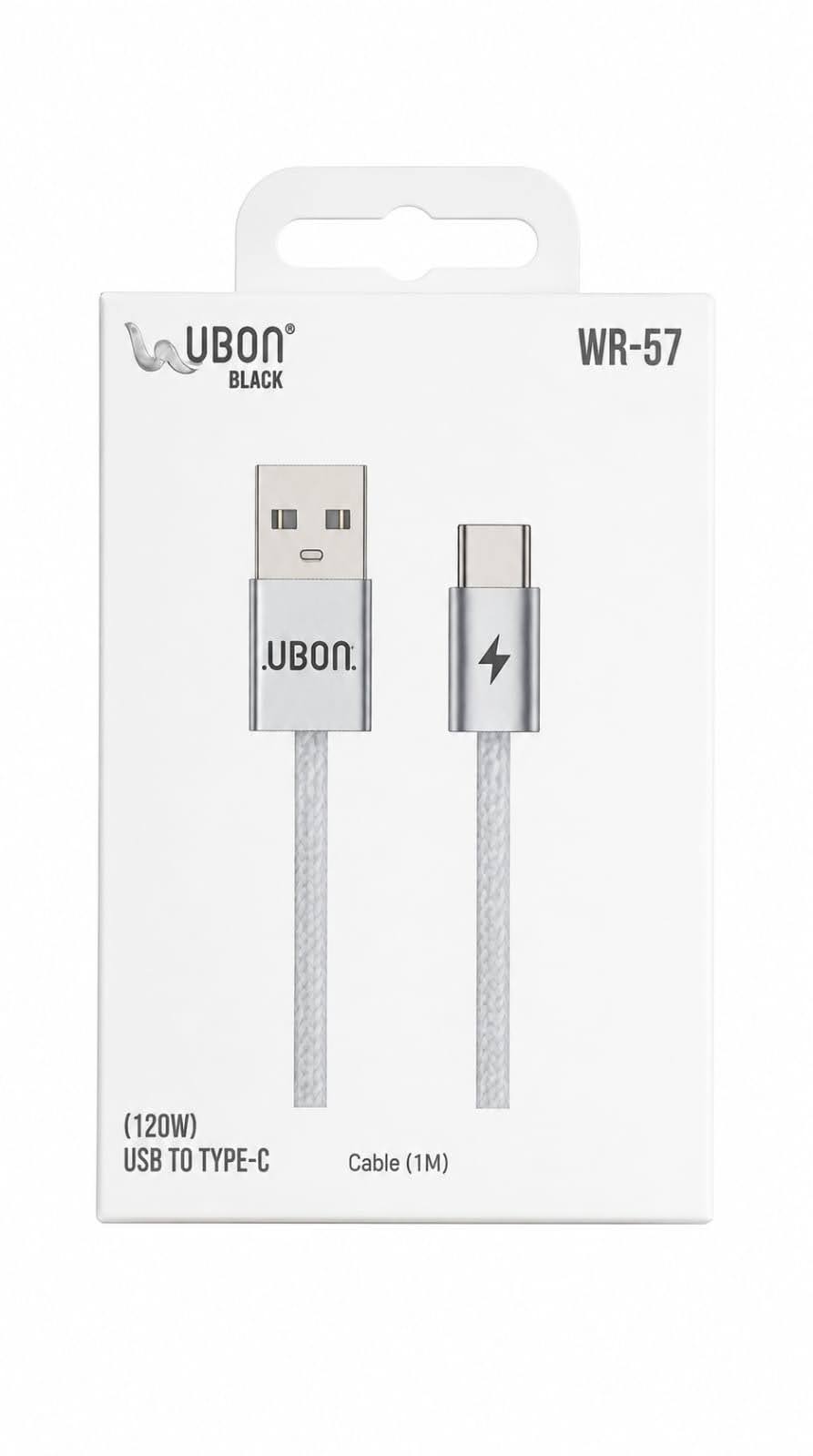UBON WR-57 USB to Type-C Fast Charging Cable (1 Meter)