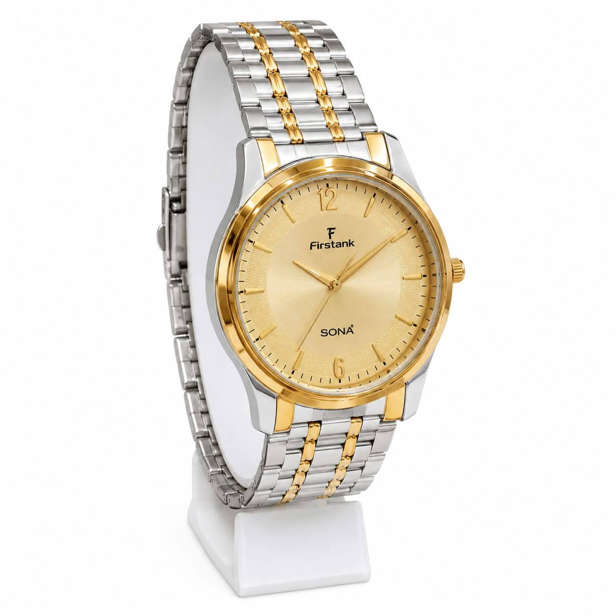 SONA Premium Gold & Silver Men's Watch ⌚✨