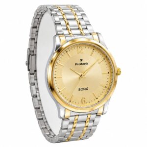 SONA Premium Gold & Silver Men’s Watch ⌚✨