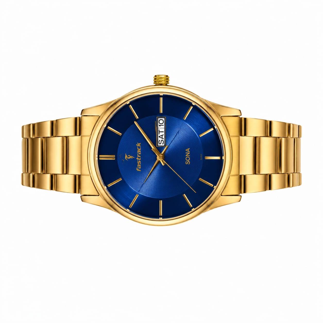 Fastrack Sona Gold Analog Watch – Premium Elegance for Every Occasion