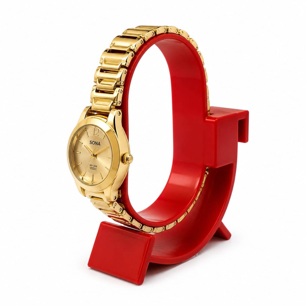 SONA Gold Women's Watch – Elegant & Timeless Beauty
