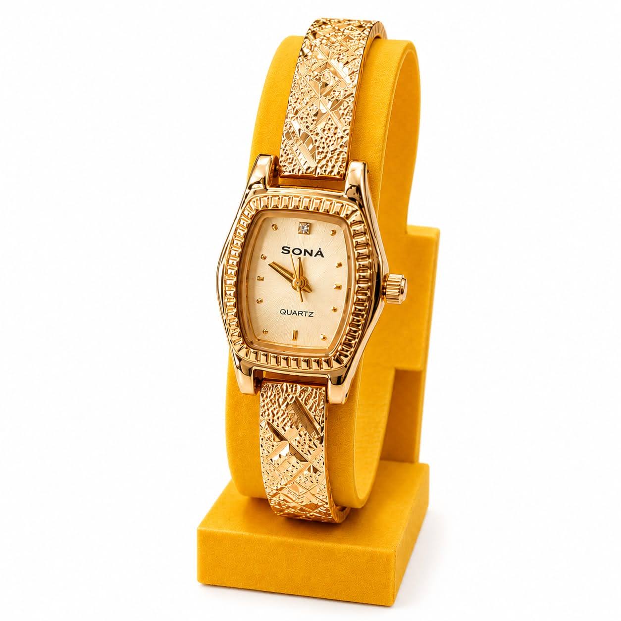 SONA Gold Women's Watch – Elegant & Timeless Beauty