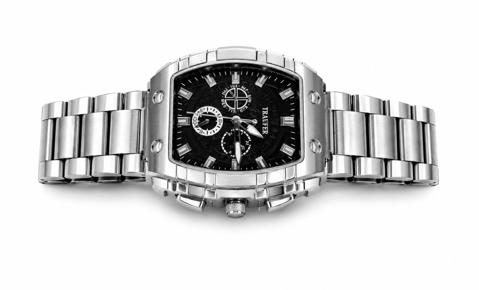 TRAVER Premium Men's Stainless Steel Watch