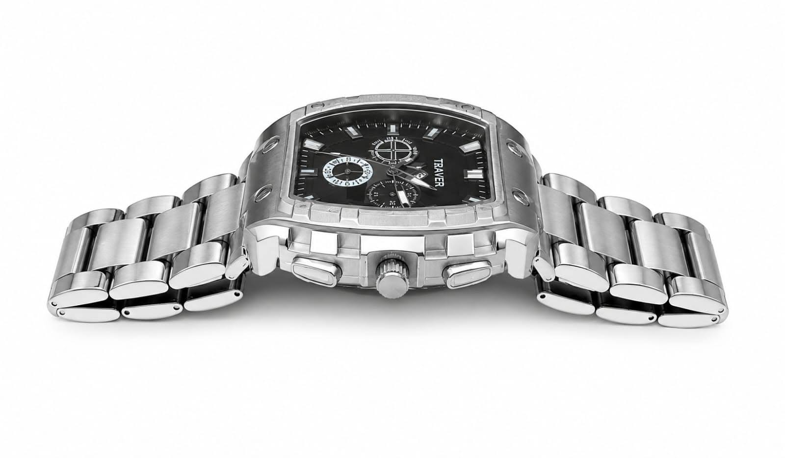 TRAVER Premium Men's Stainless Steel Watch